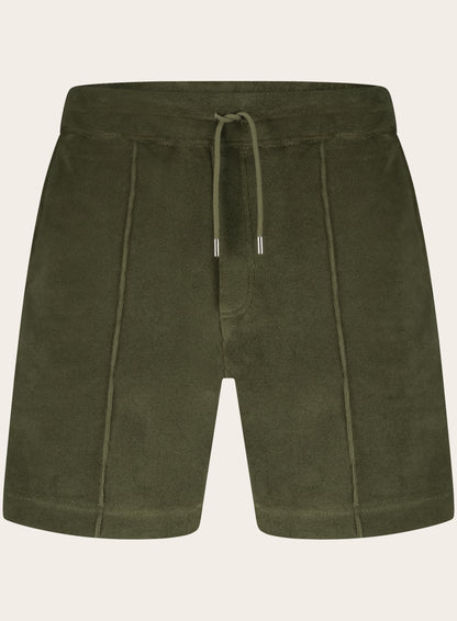 Short van badstof | Groen