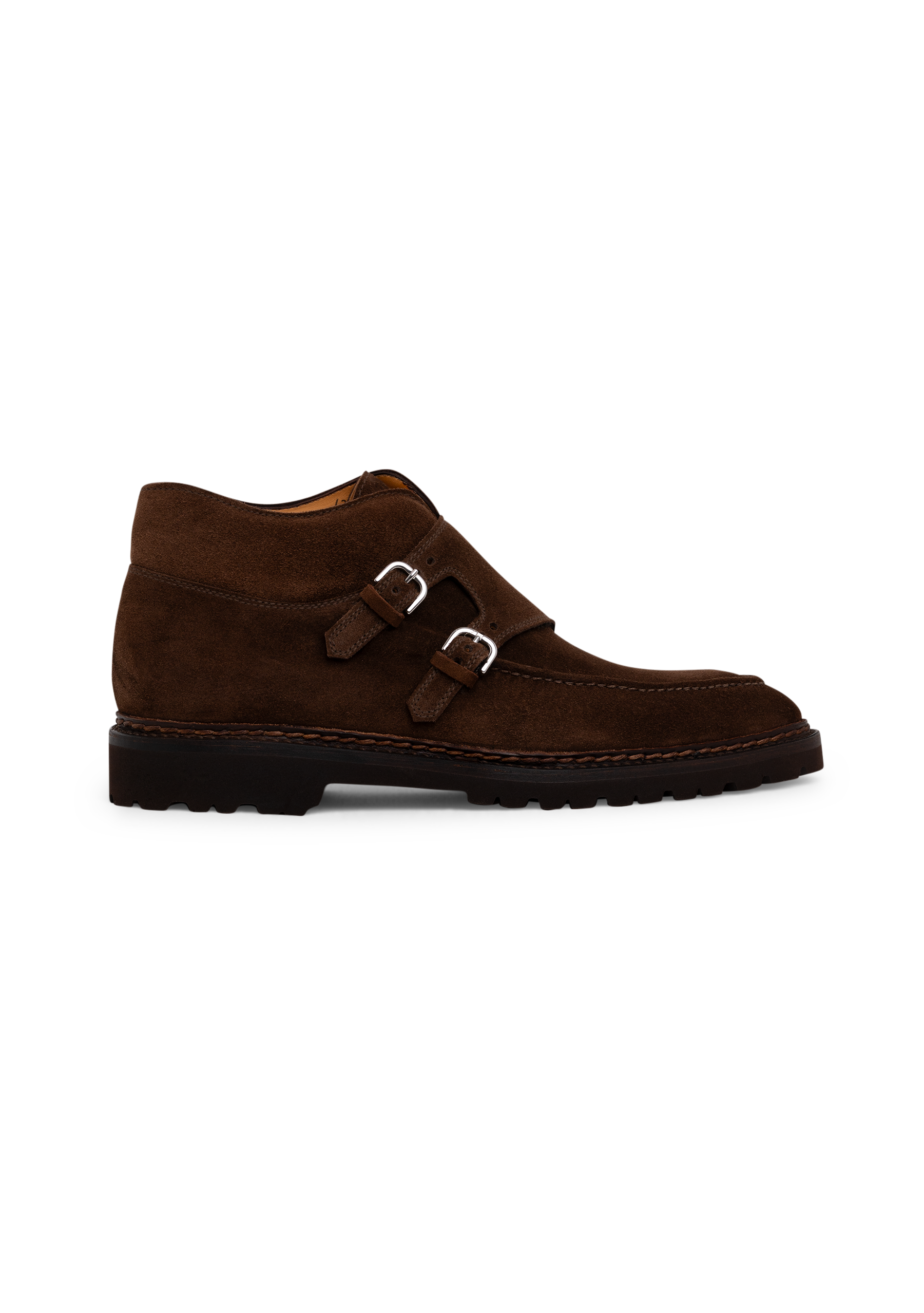 Diamente III dubbele gespschoenen van suède | Bruin