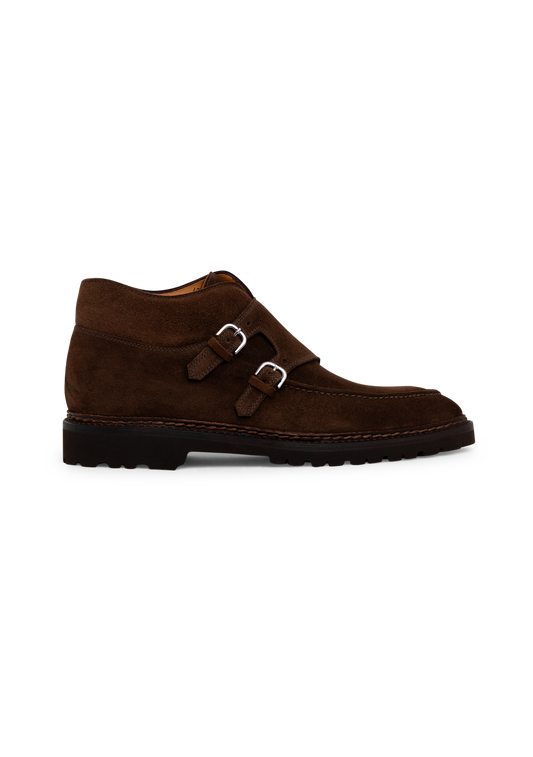Diamente III dubbele gespschoenen van suède | Bruin