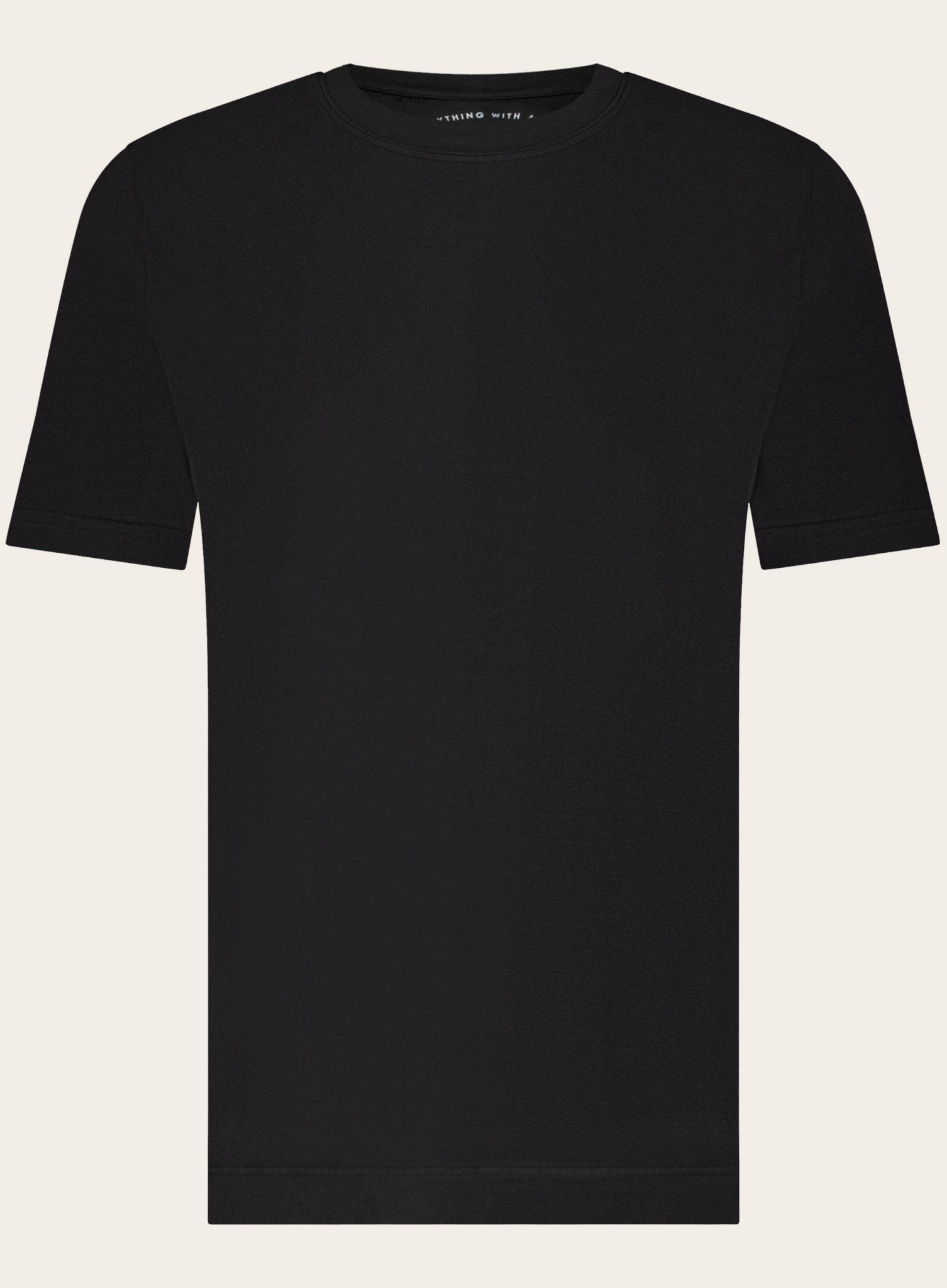 T-shirt met korte mouw van katoen | FULL_WIDTH | Zwart