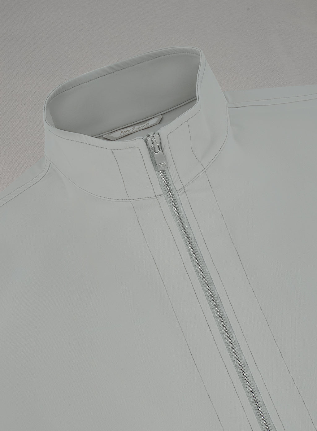 Key overshirt met opstaande kraag | FULL_WIDTH | L.Grijs