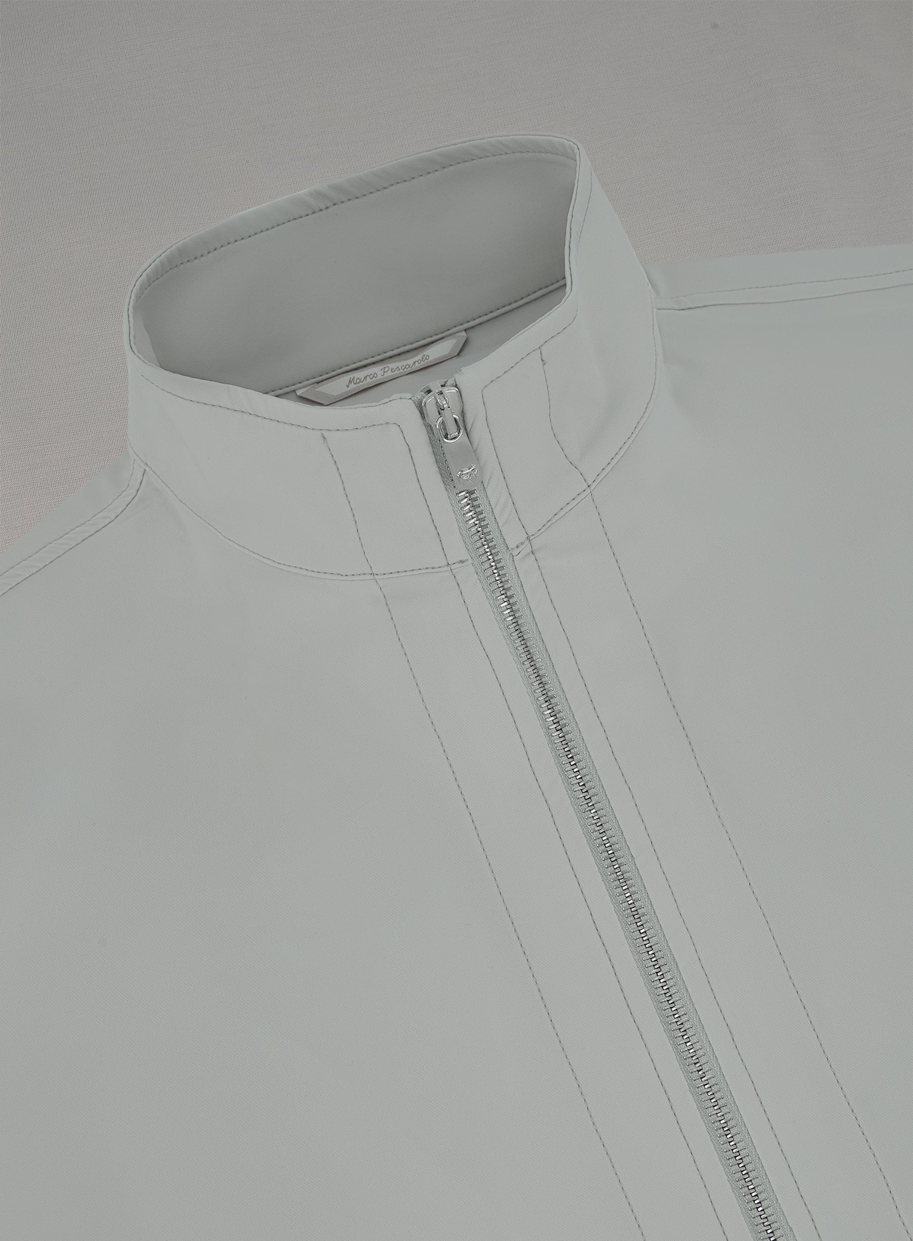 Key overshirt met opstaande kraag | FULL_WIDTH | L.Grijs