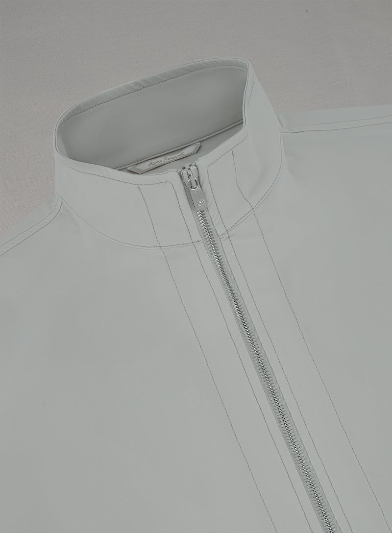 Key overshirt met opstaande kraag