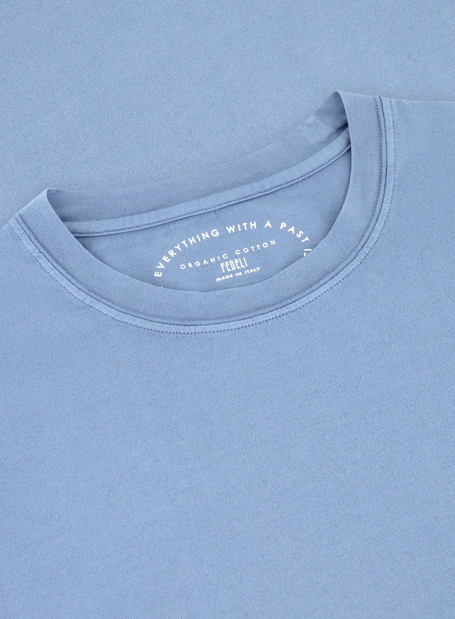 T-shirt met korte mouw van katoen | FULL_WIDTH | L.Blauw