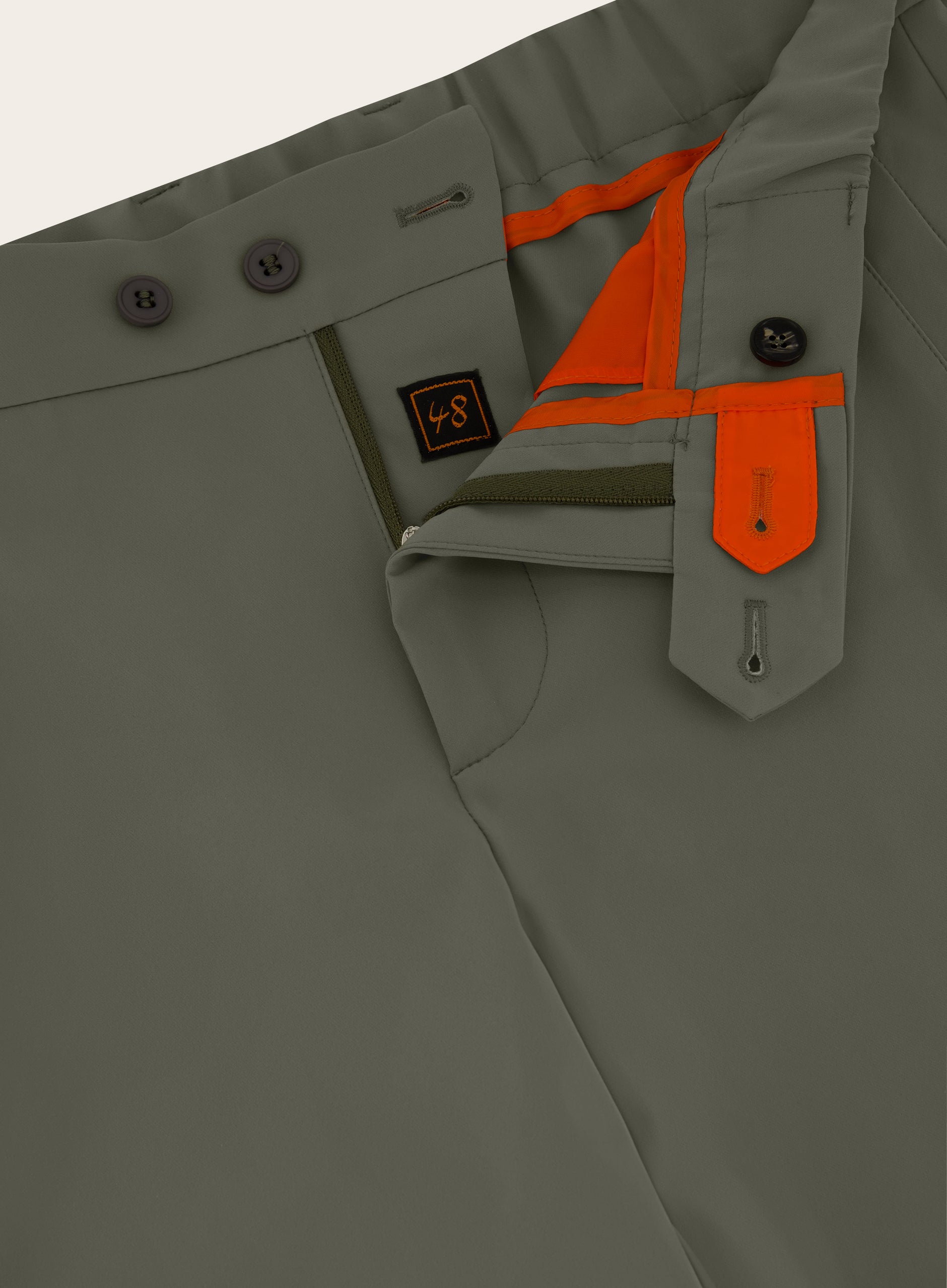 Pantalon met stretch | FULL_WIDTH | Groen