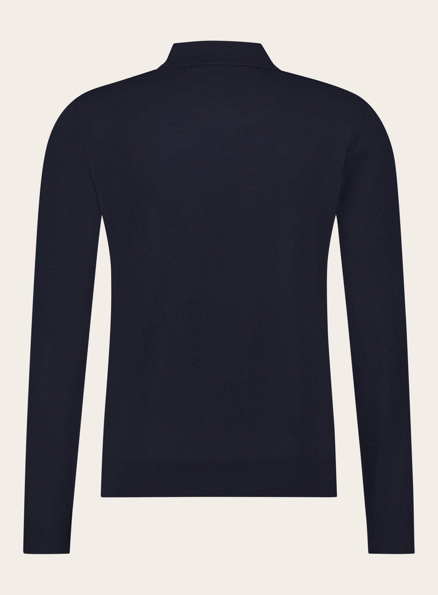 Polo met ritssluiting van wol | BLUE NAVY