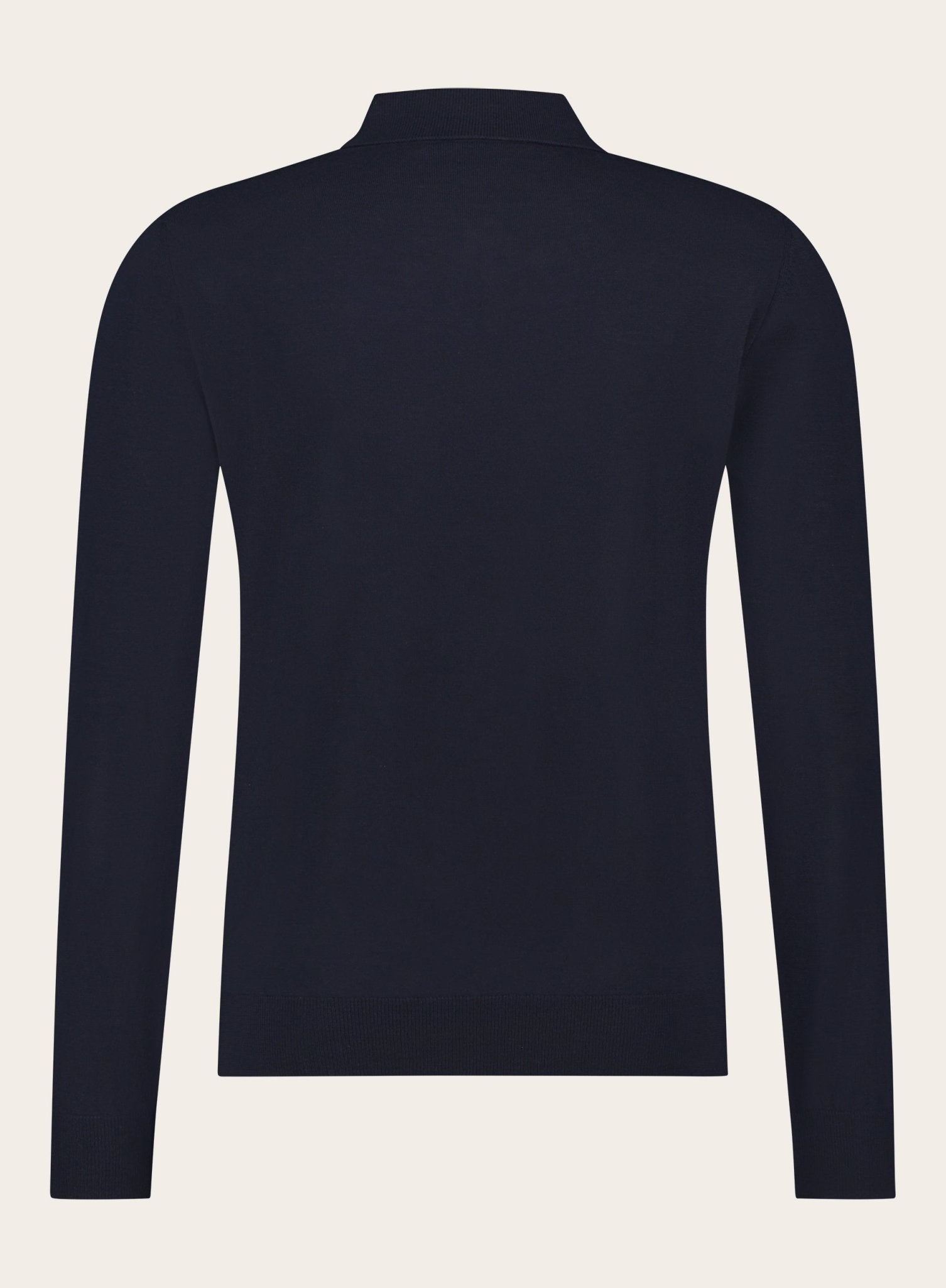 Polo met ritssluiting van wol | BLUE NAVY