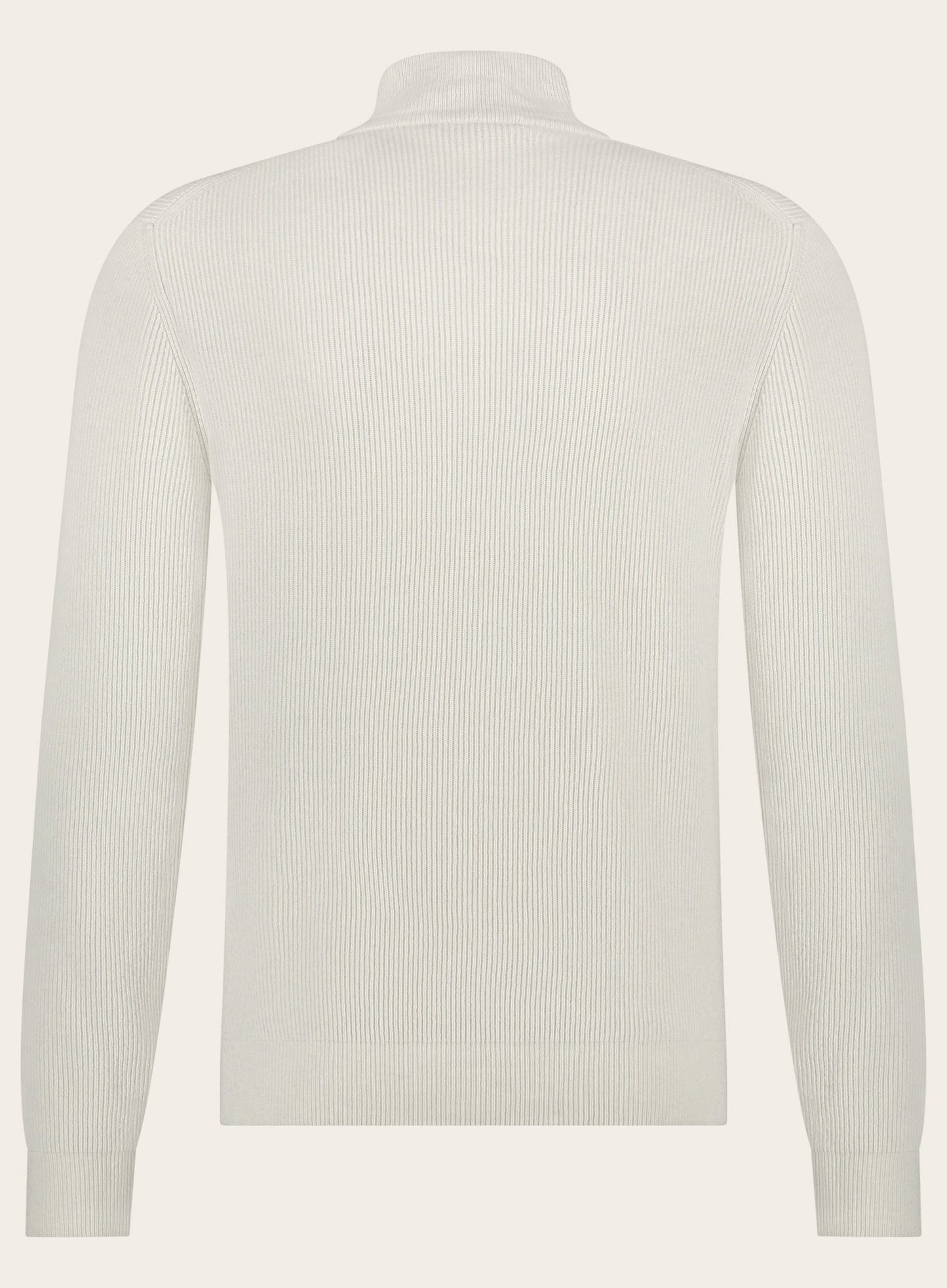 Half-zip trui van cashmere | Beige