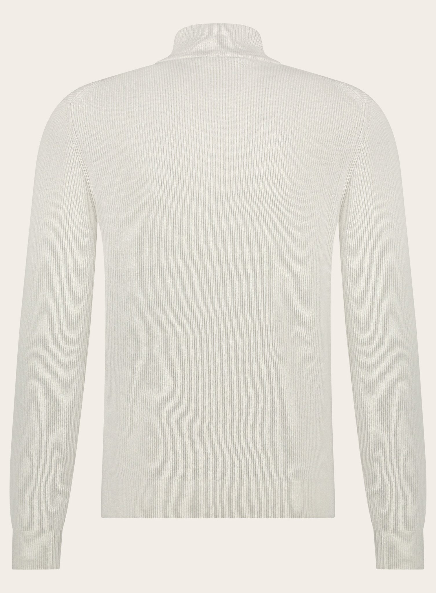 Half-zip trui van cashmere | Beige