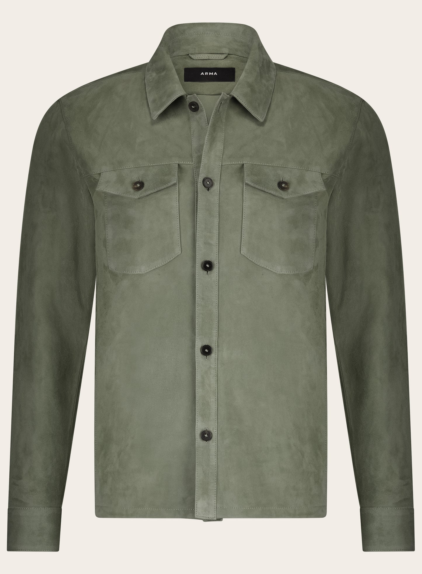 Dex overshirt van suėde | Groen