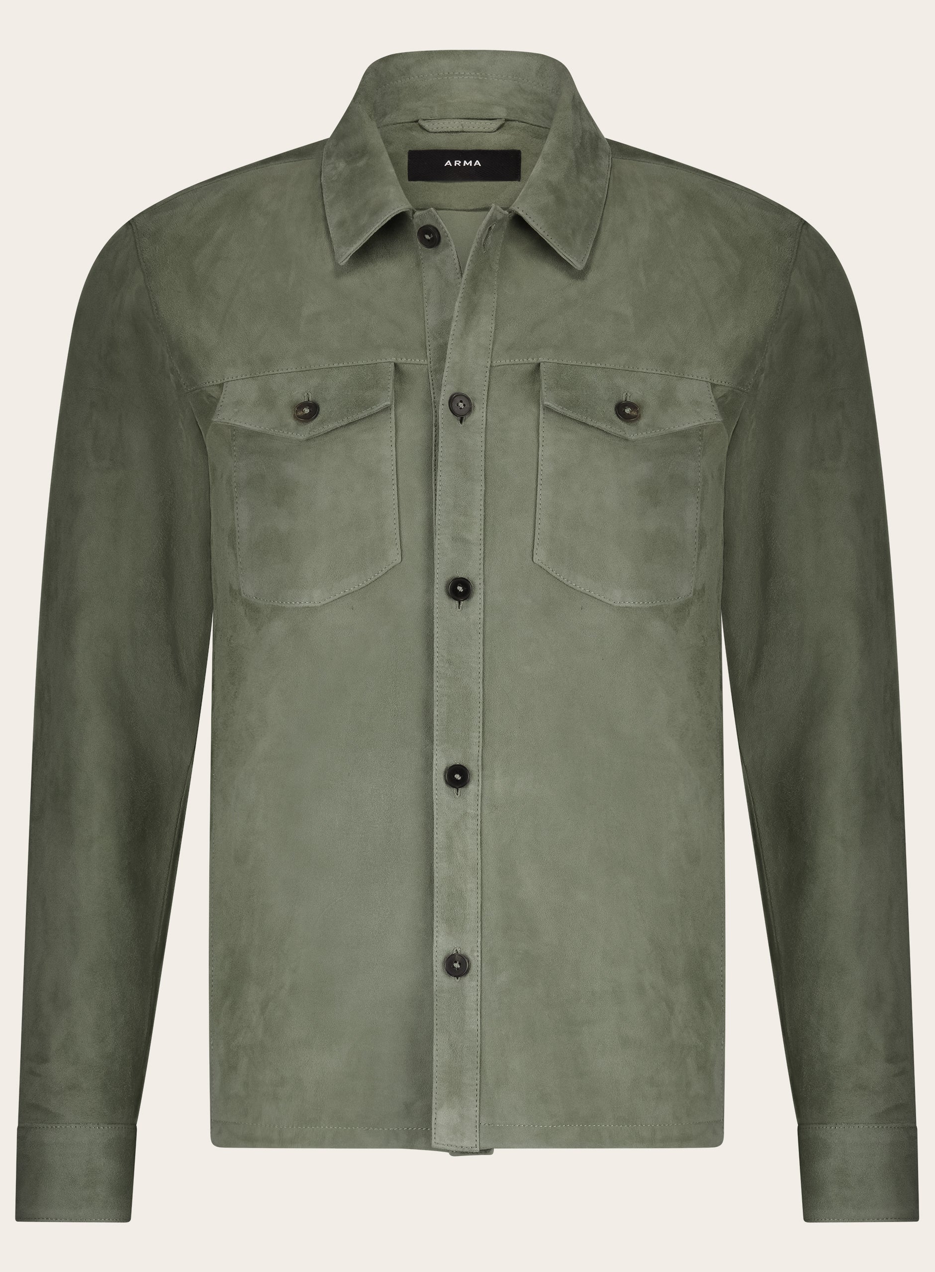 Dex overshirt van suėde | Groen