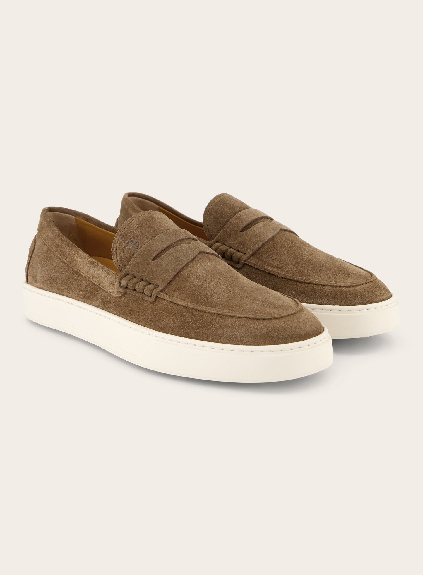 Penny loafers van suède | Bruin