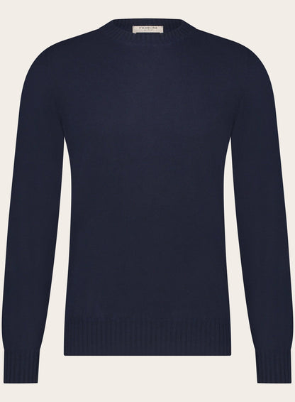 Crewneck van cashmere duvet | BLUE NAVY