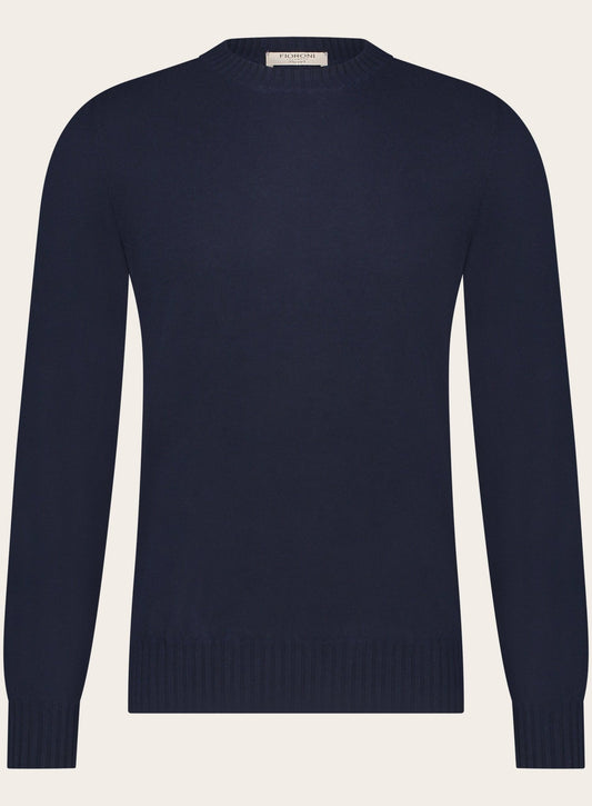 Crewneck van cashmere duvet | BLUE NAVY