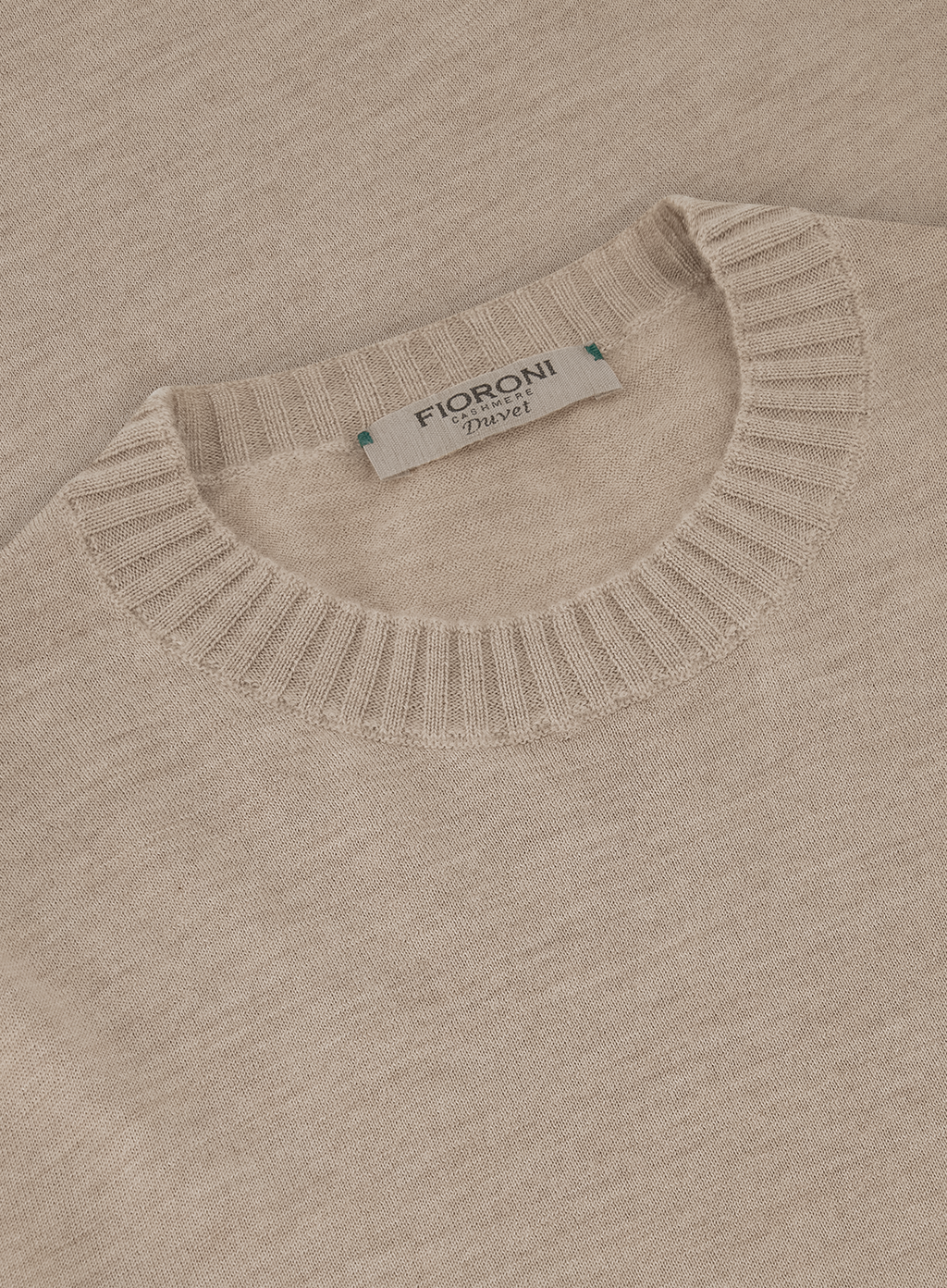 Crewneck met lange mouwen van cashmere | FULL_WIDTH | TAUPE