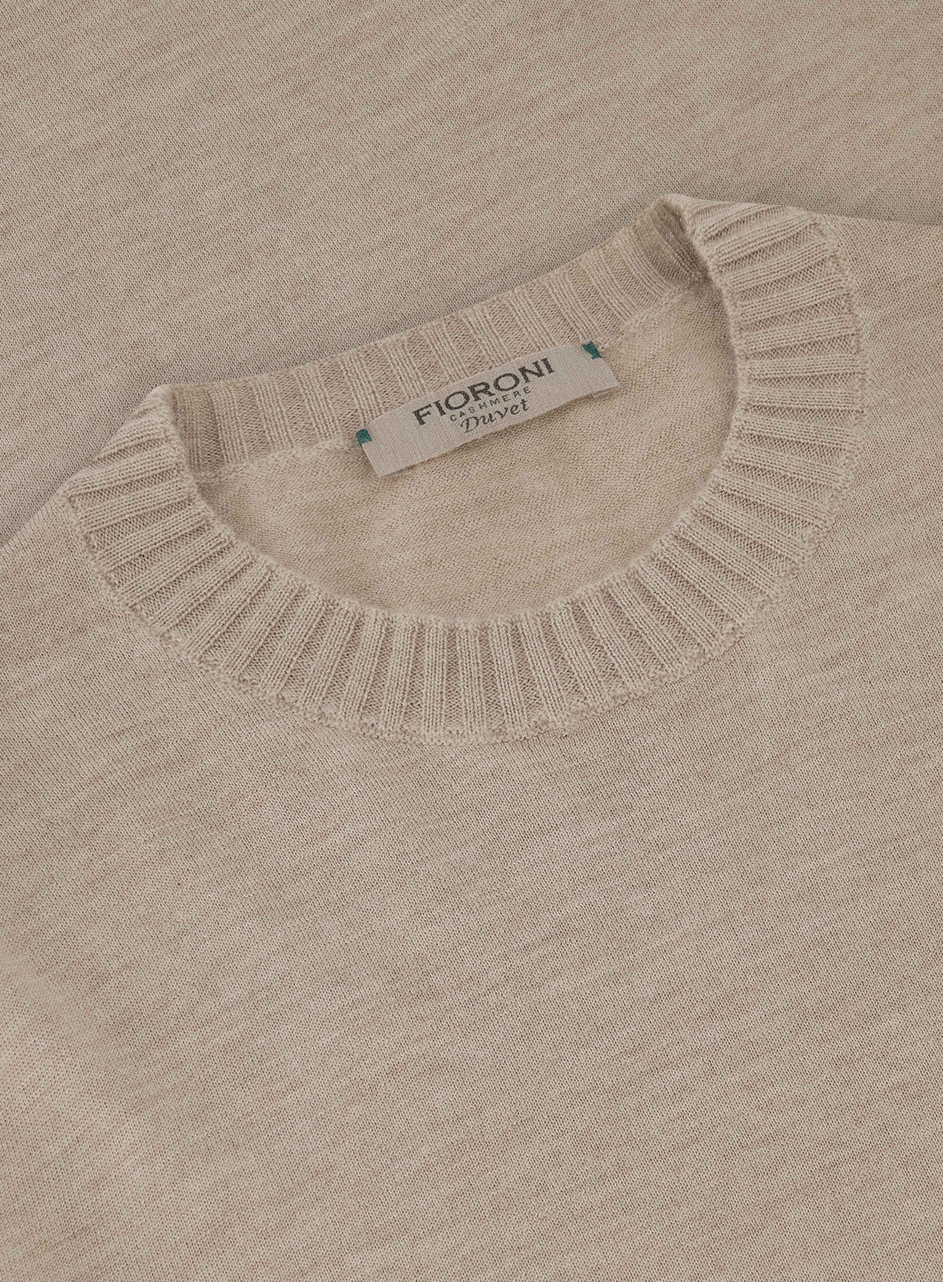 Crewneck met lange mouwen van cashmere | FULL_WIDTH | TAUPE