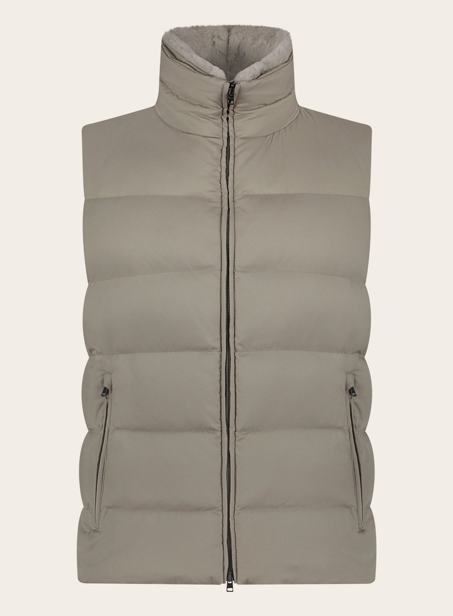 Gewatteerde bodywarmer | TAUPE