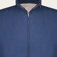 Slim-fit cashmere-zijden bomberjack | Blauw