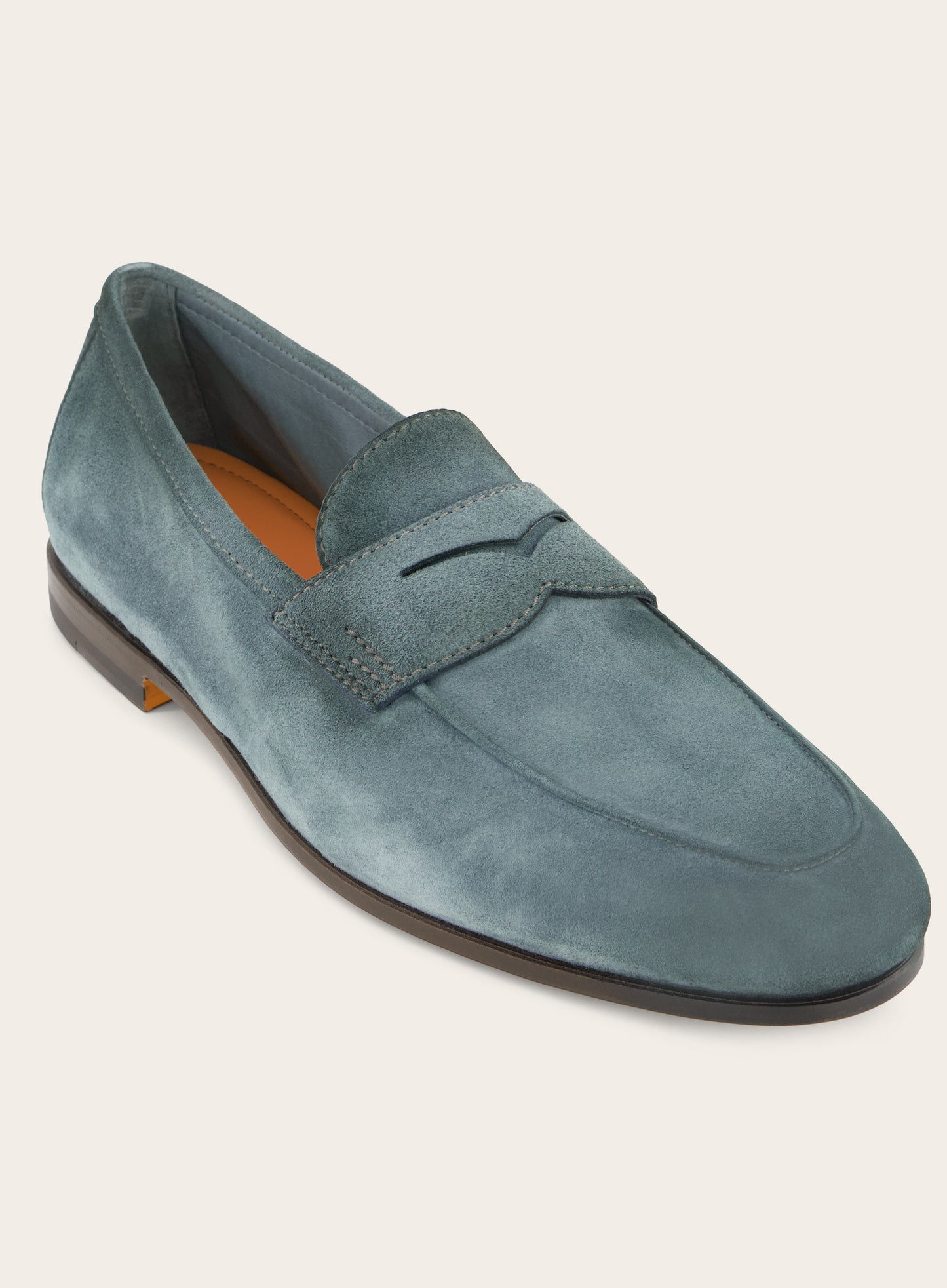 Penny loafers van suède | Blauw