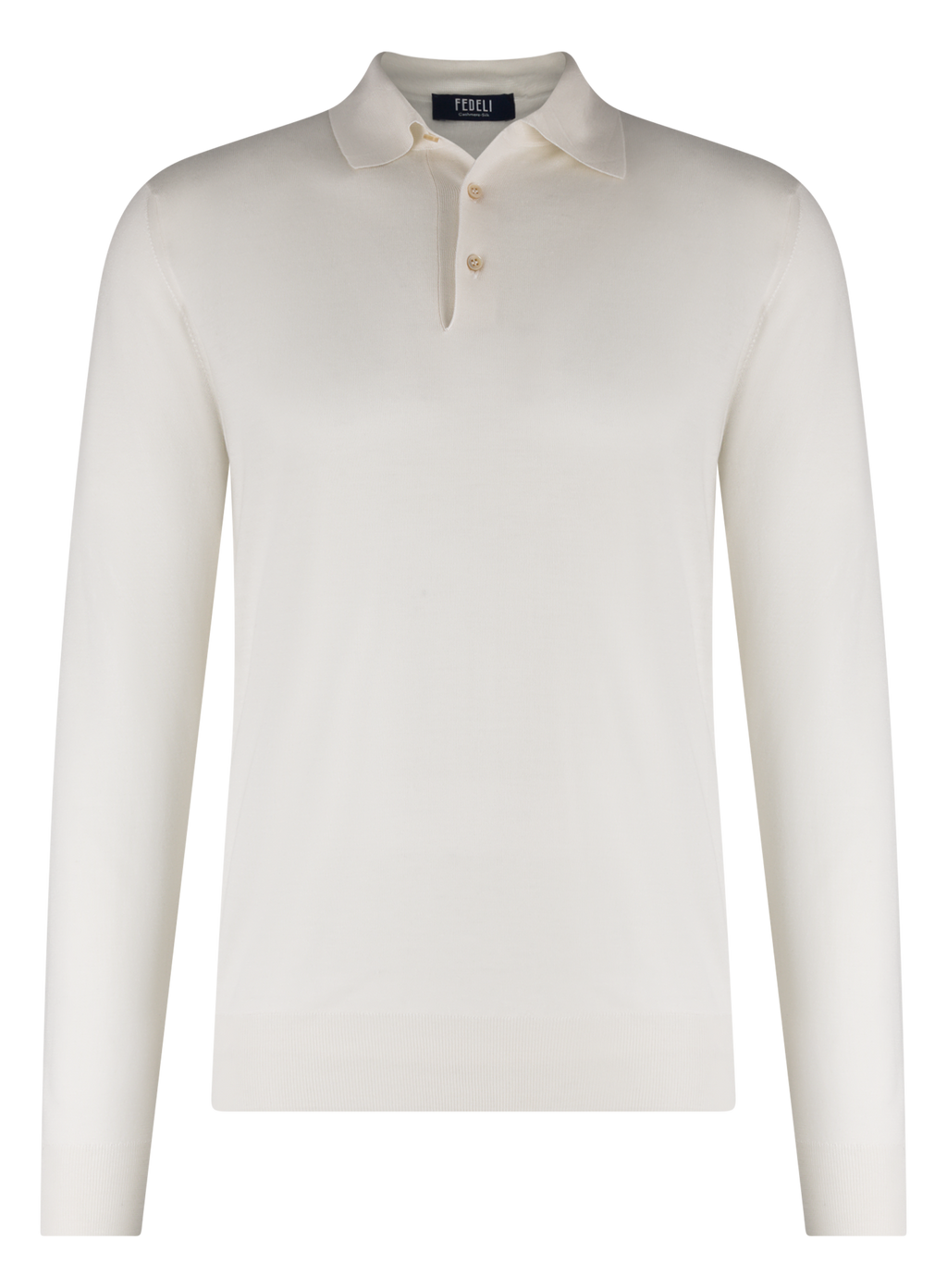 Polo van cashmere en zijde | Off-White