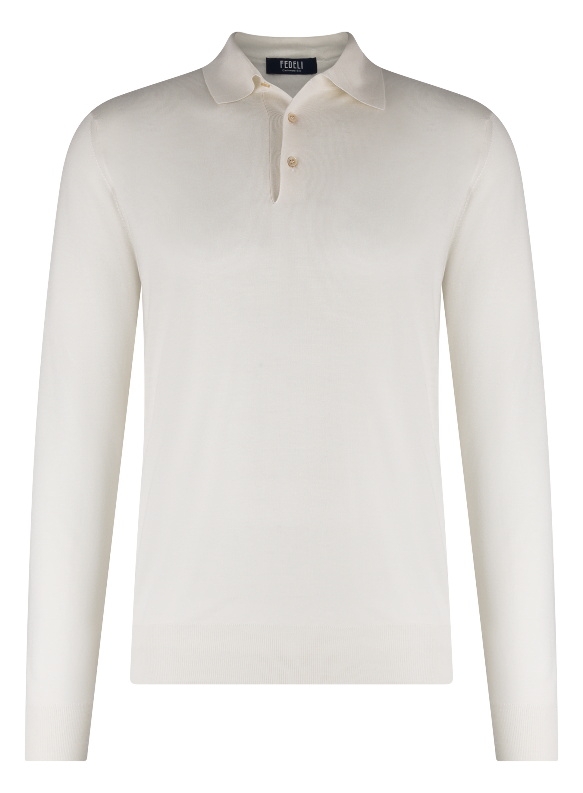 Polo van cashmere en zijde | Off-White