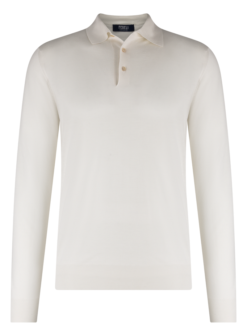 Cashmere and silk polo
