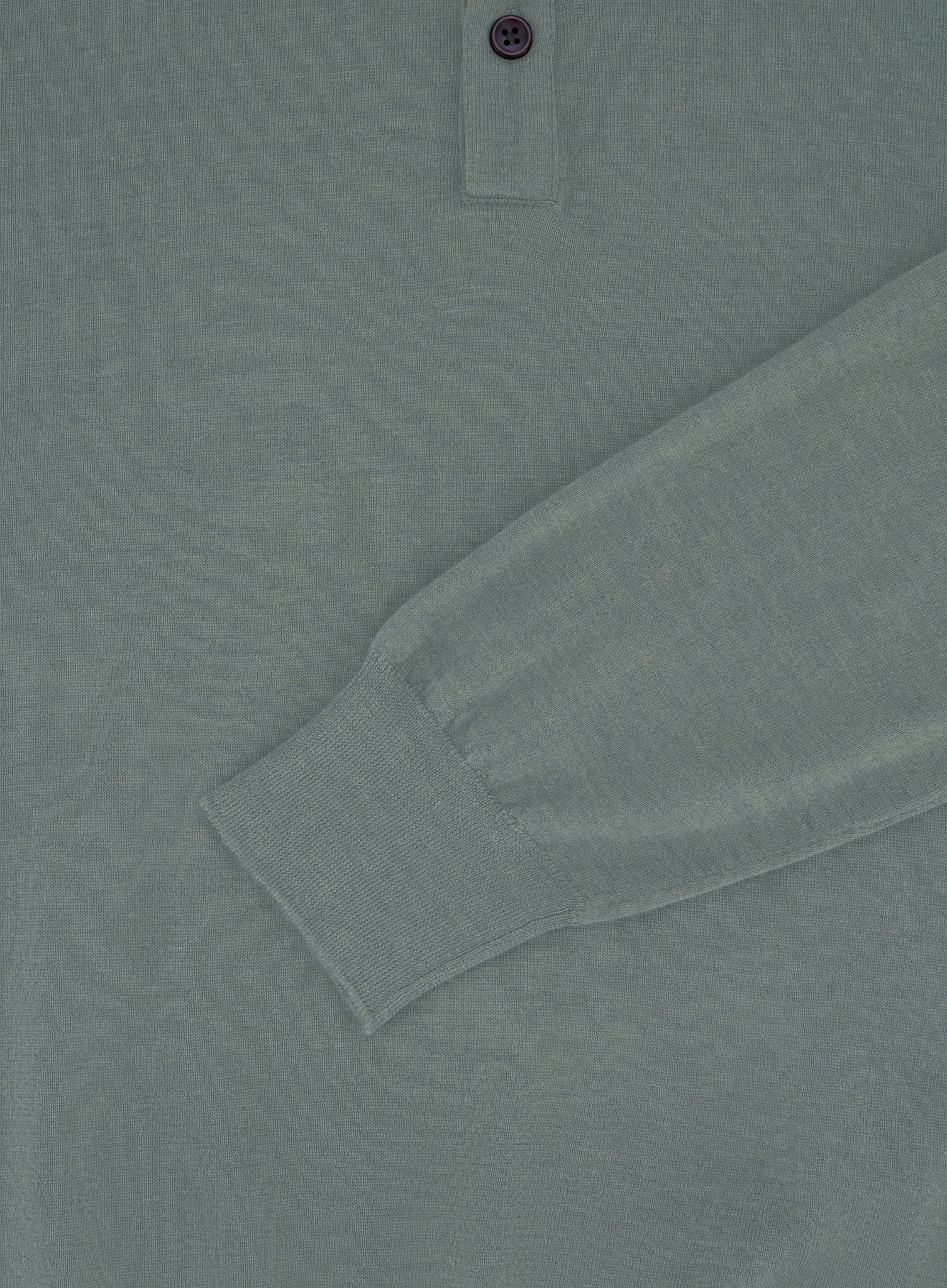 Poloshirt van cashmere | Groen