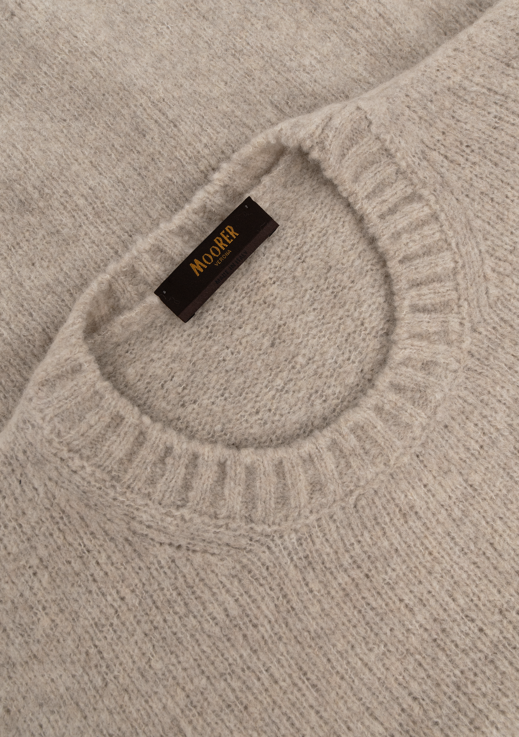 Crewneck van virgin wol | FULL_WIDTH | Beige