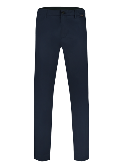 Stretch pantalon van katoen | BLUE NAVY