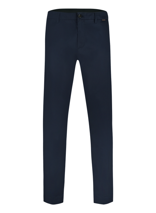Stretch pantalon van katoen | BLUE NAVY