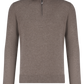 Half-zip vest van wol en cashmere | TAUPE