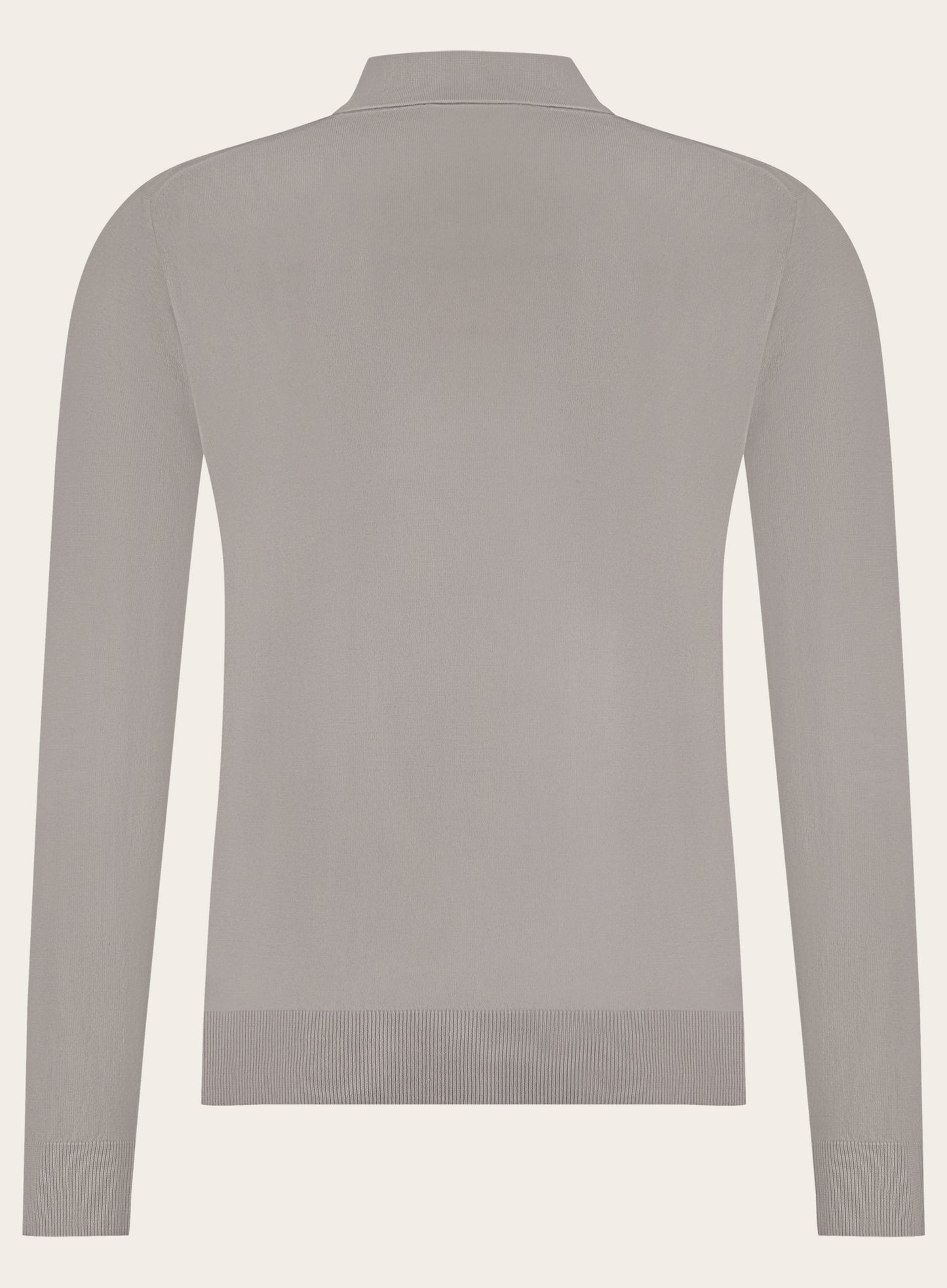 Poloshirt van cashmere en zijde | Beige