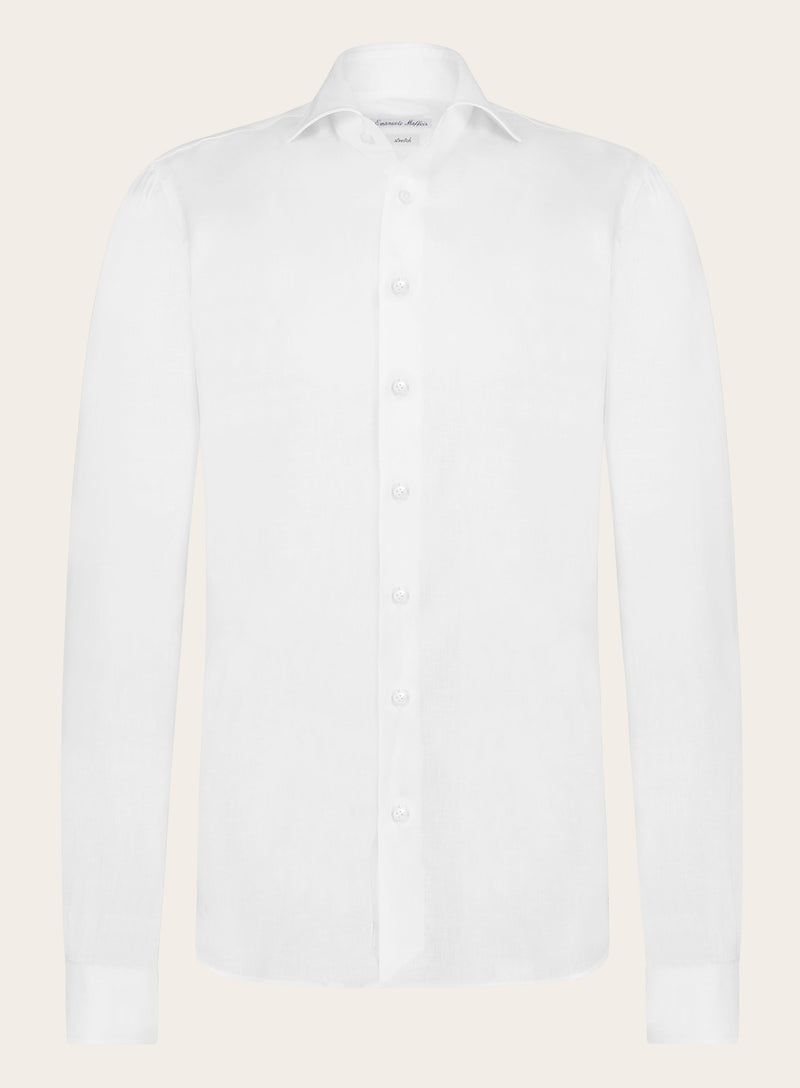Stretch shirt made of linen