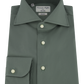 Stretch shirt van katoen | Groen