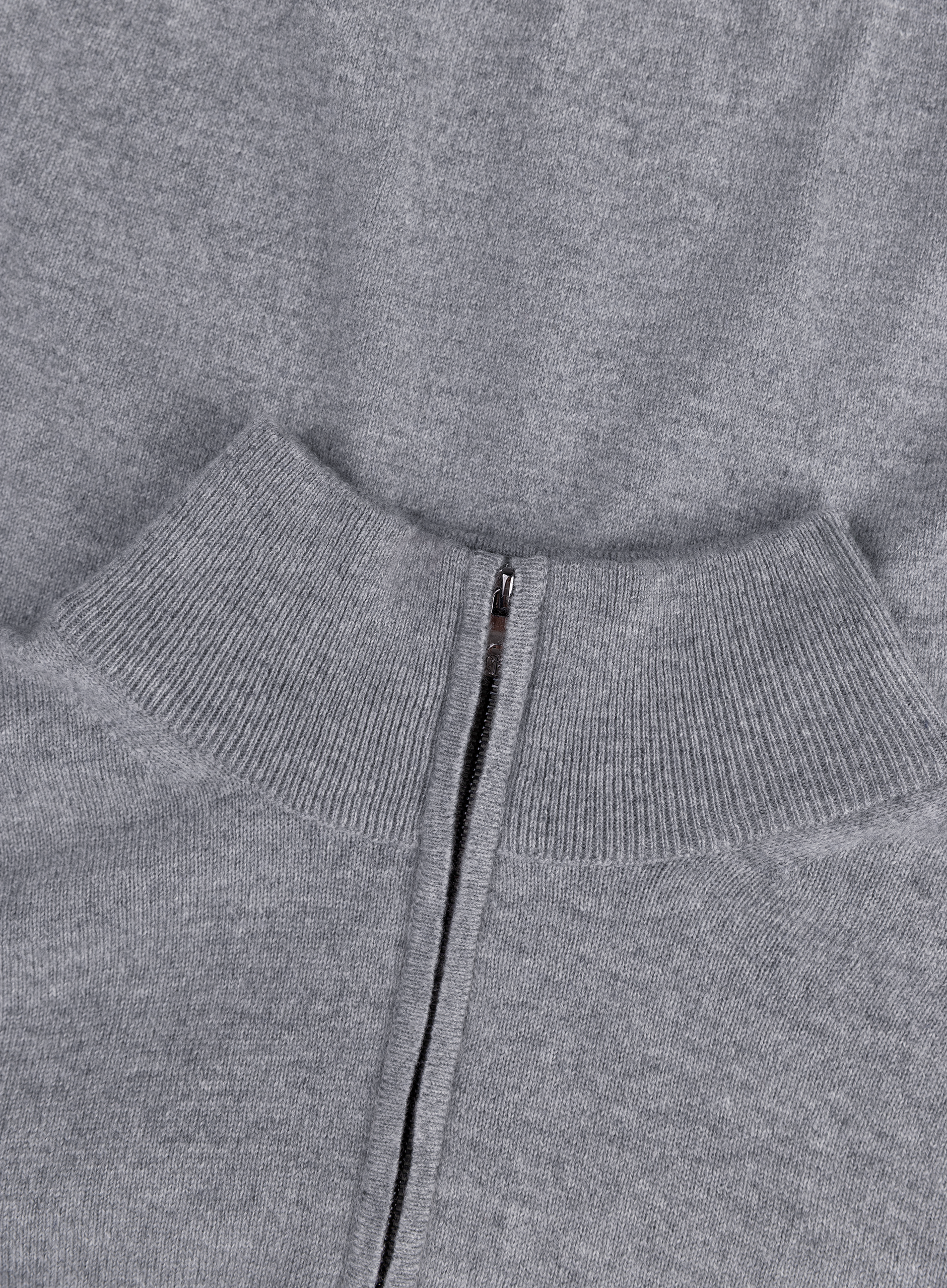 Half-zip vest van wol en cashmere | FULL_WIDTH | L.Grijs