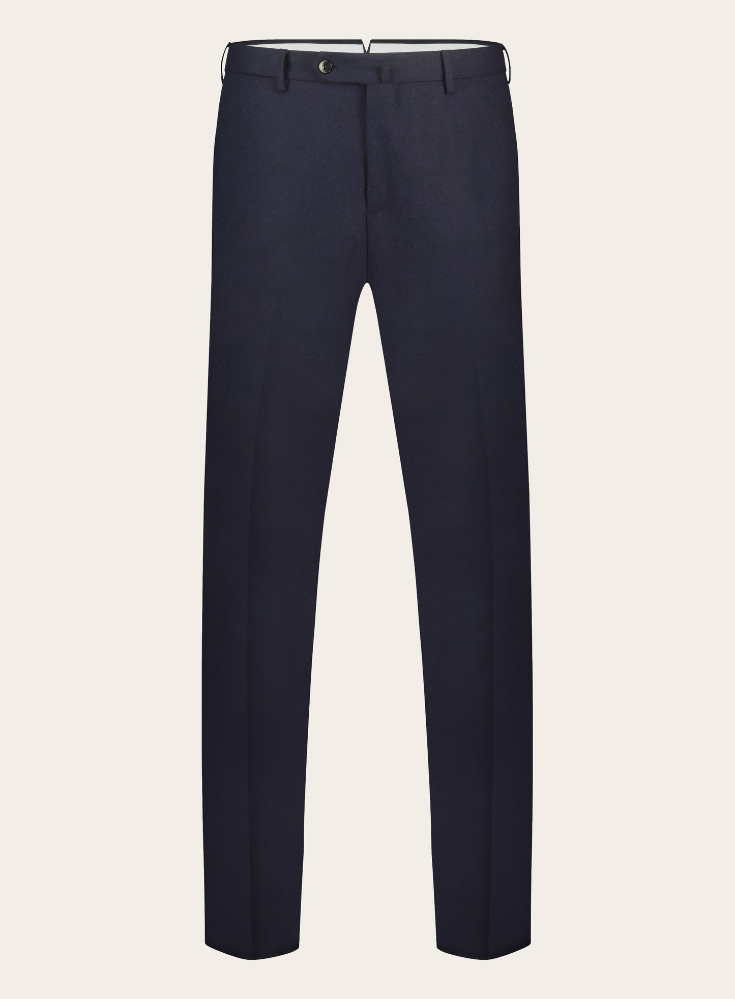 Slim-fit pantalon van flanel | BLUE NAVY