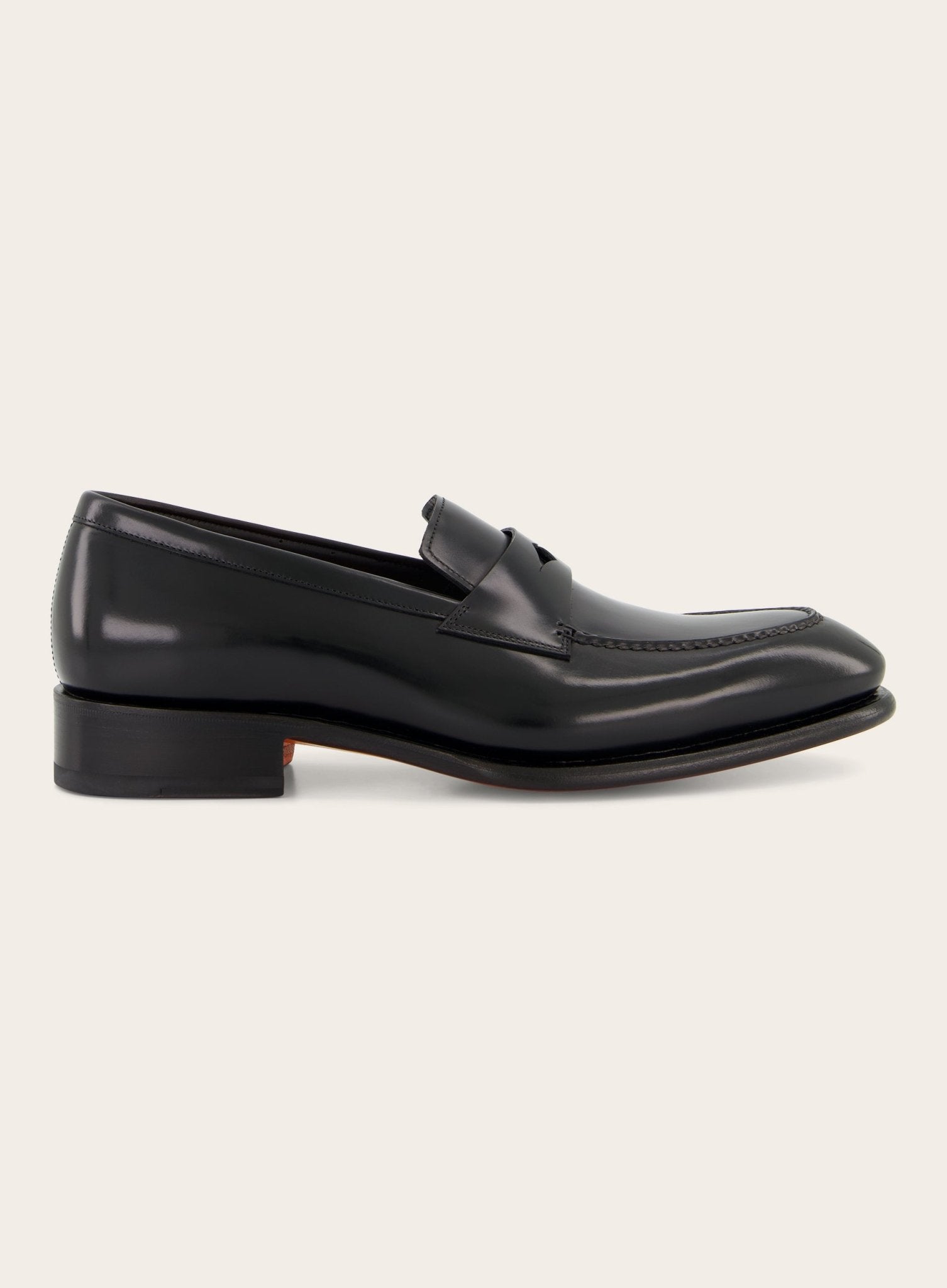 Carter penny loafers van leer | Zwart