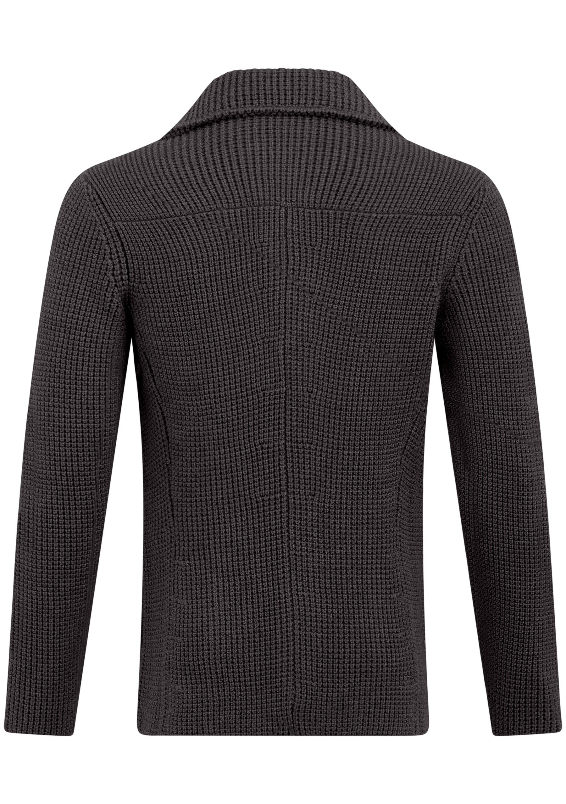 Knitted cardigan van scheerwol | TAUPE
