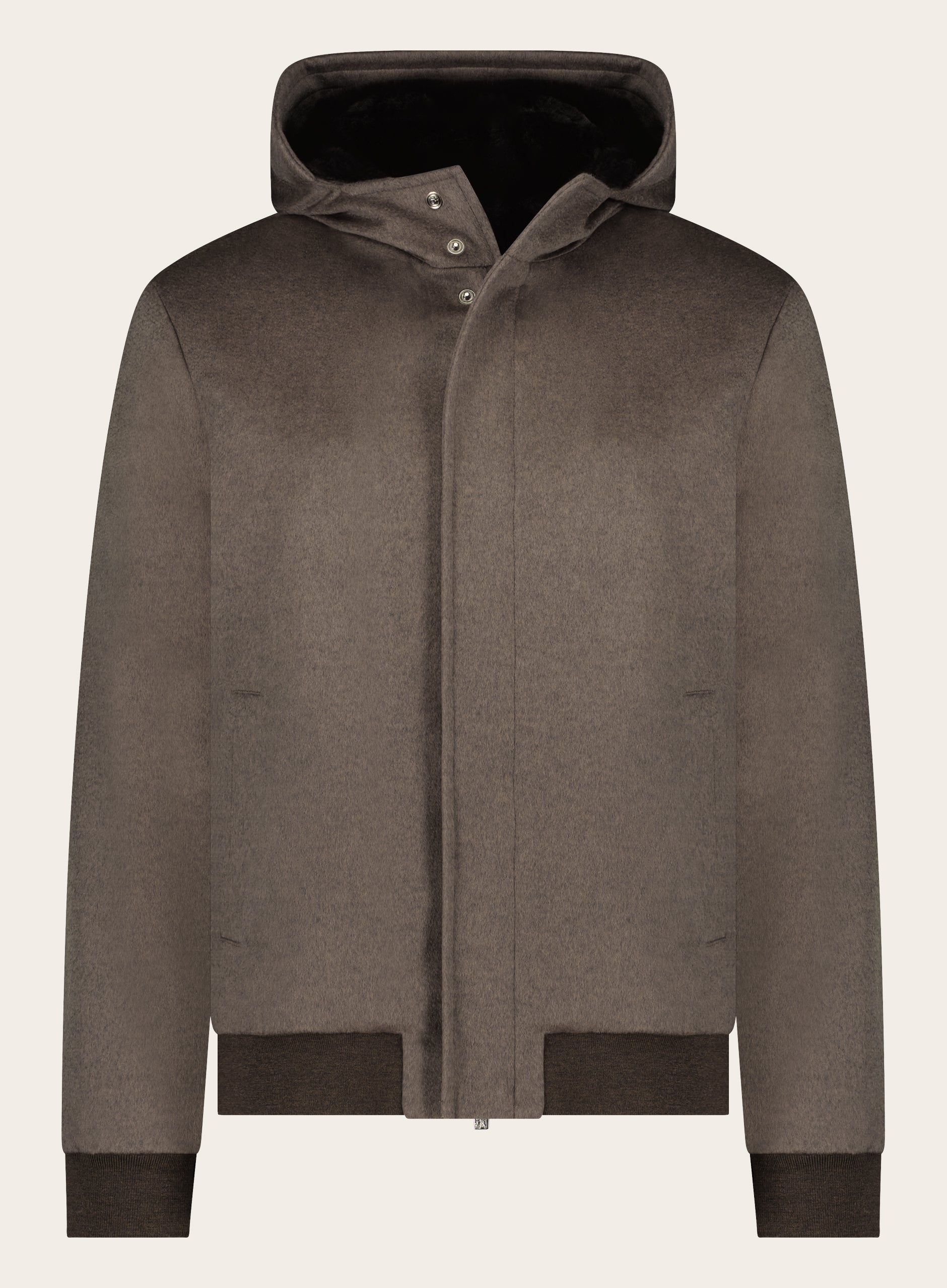 Bomberjack van wol | TAUPE