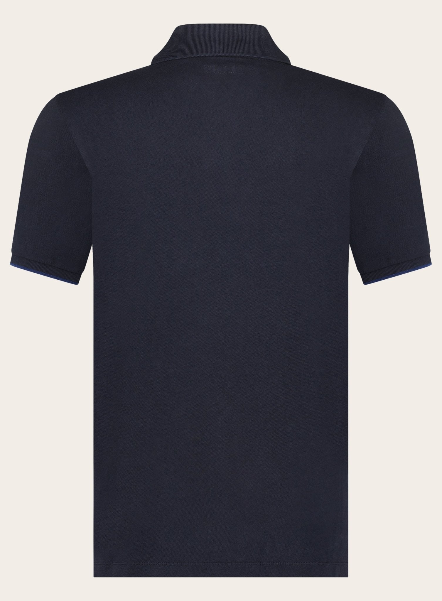 Regular-fit piqué polo | BLUE NAVY