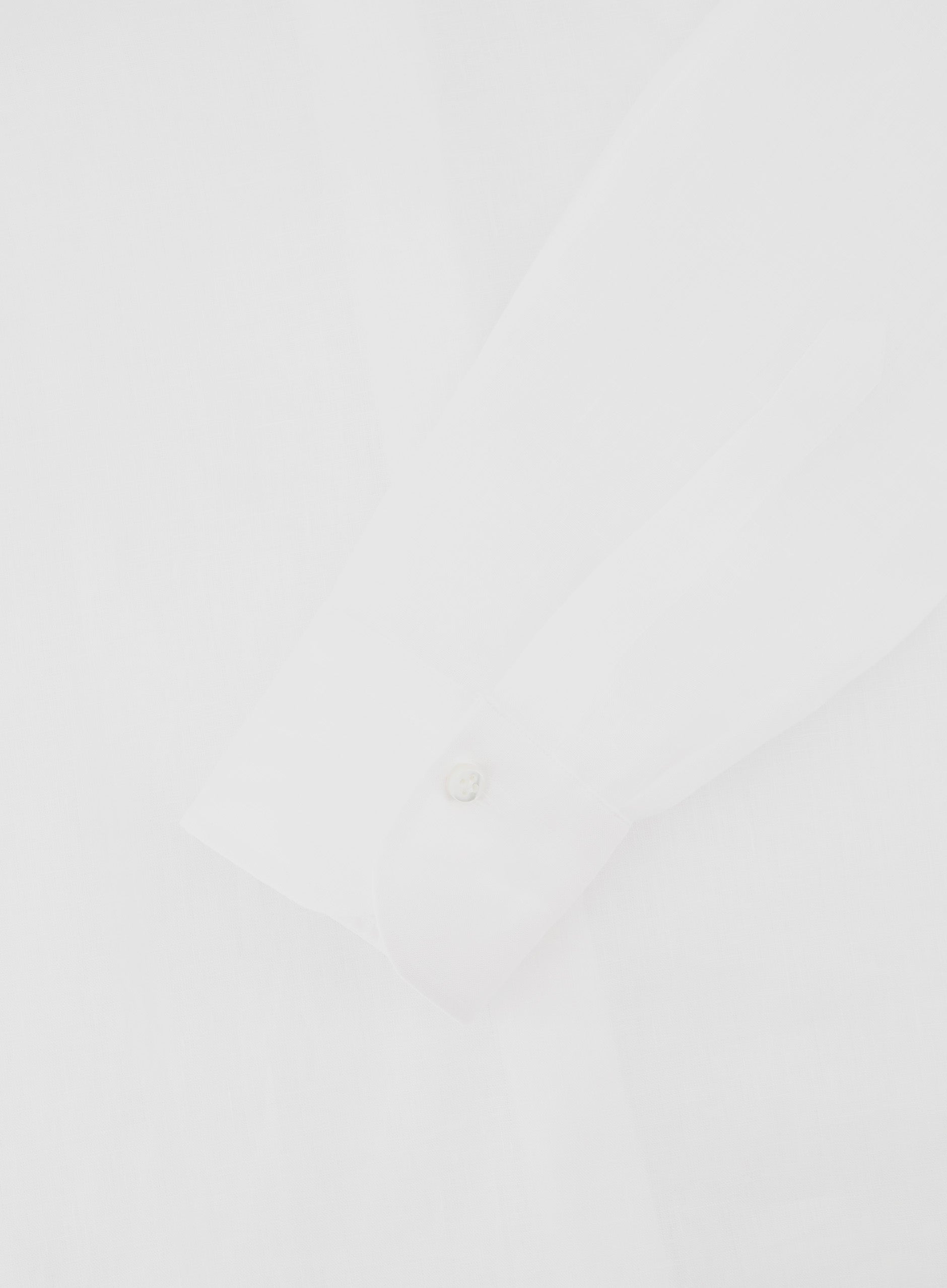 Stretch shirt van linnen | Wit
