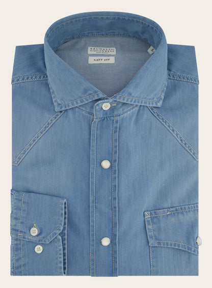 Denim overshirt| Blue Denim