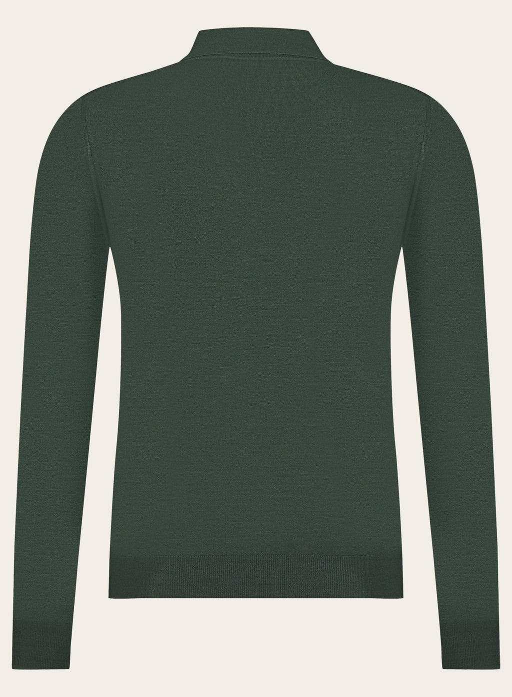 Poloshirt van cashmere en zijde | Groen
