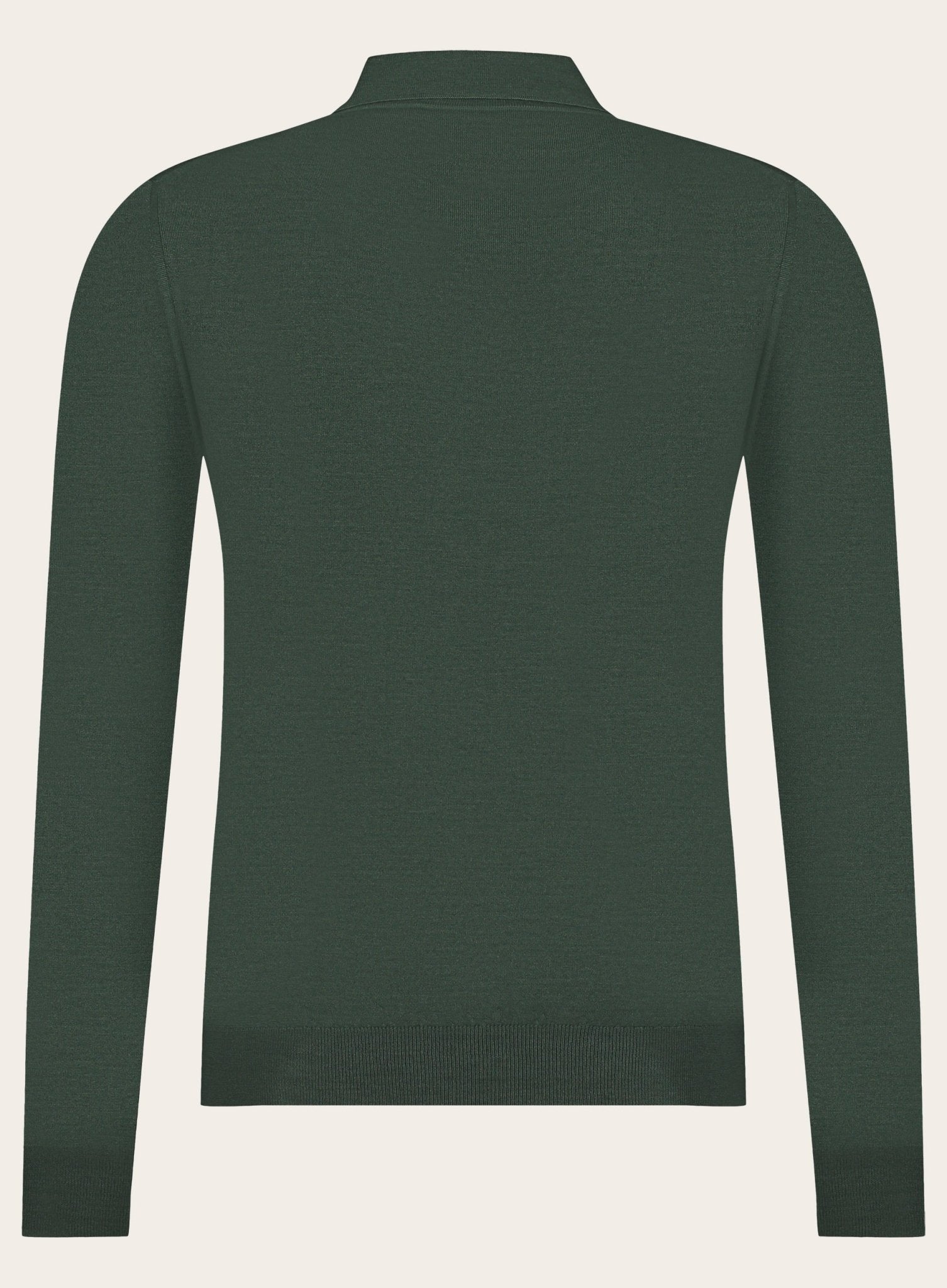 Poloshirt van cashmere en zijde | Groen