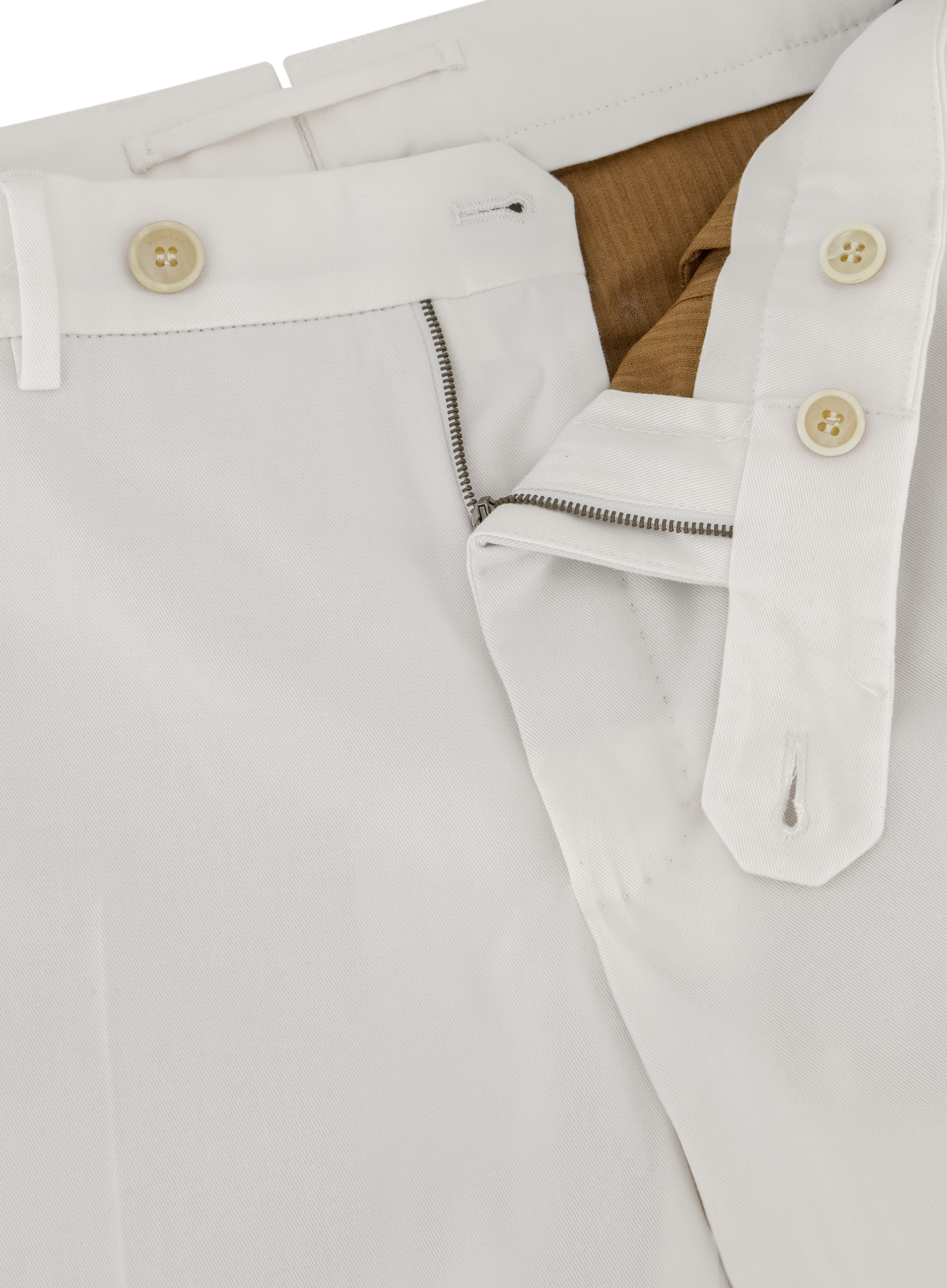 Pantalon van katoen | FULL_WIDTH | Wit