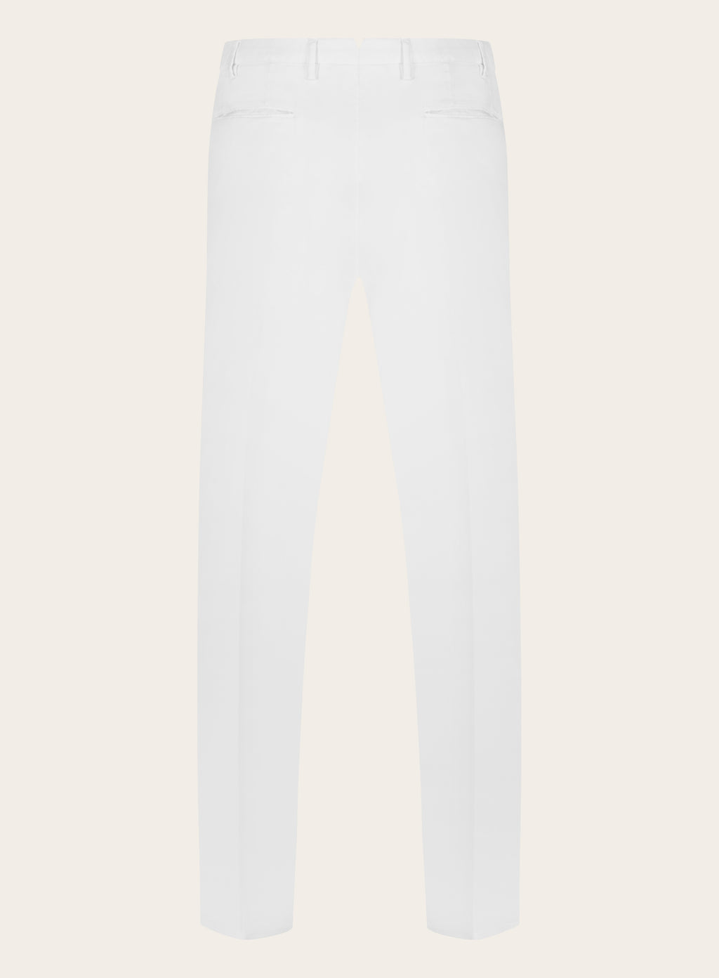 Slim-fit chino van katoen | Wit