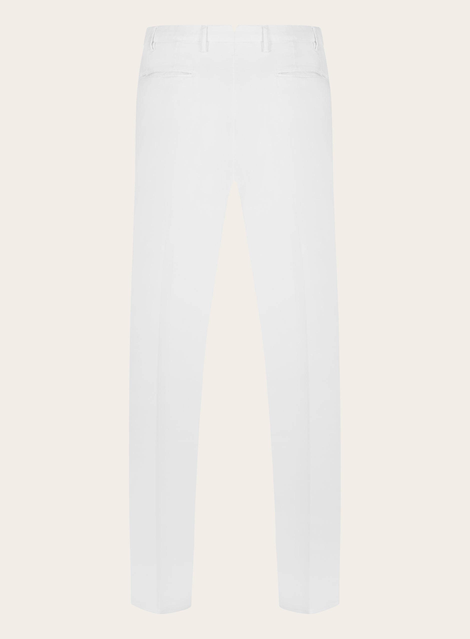 Slim-fit chino van katoen | Wit