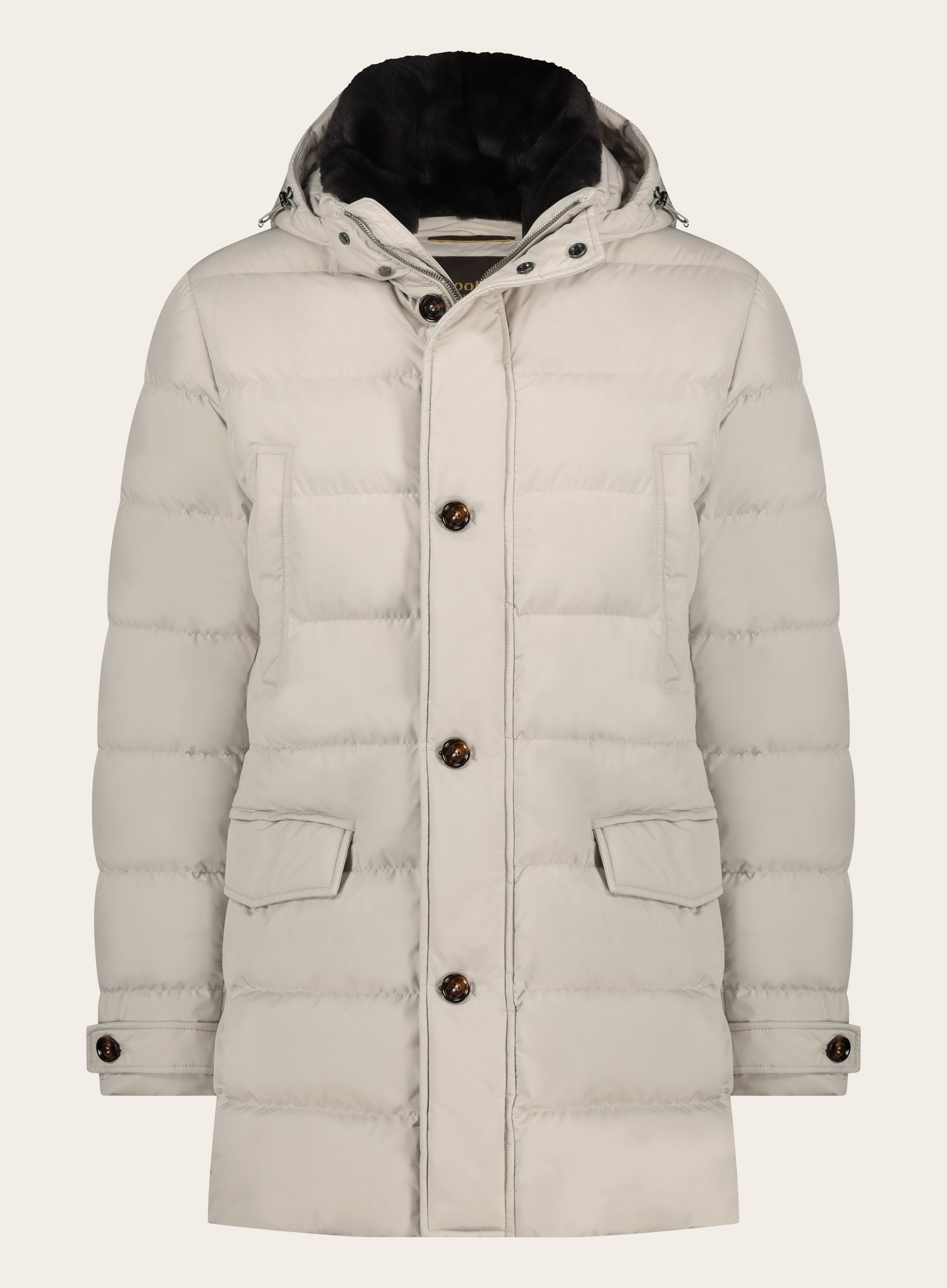 Gewatteerde Saturno jas | L.BEIGE
