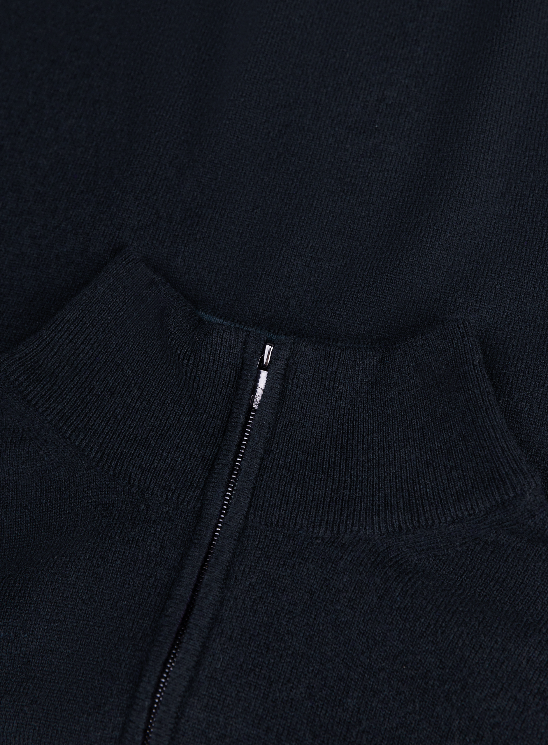 Half-zip vest van wol en cashmere | FULL_WIDTH | BLUE NAVY