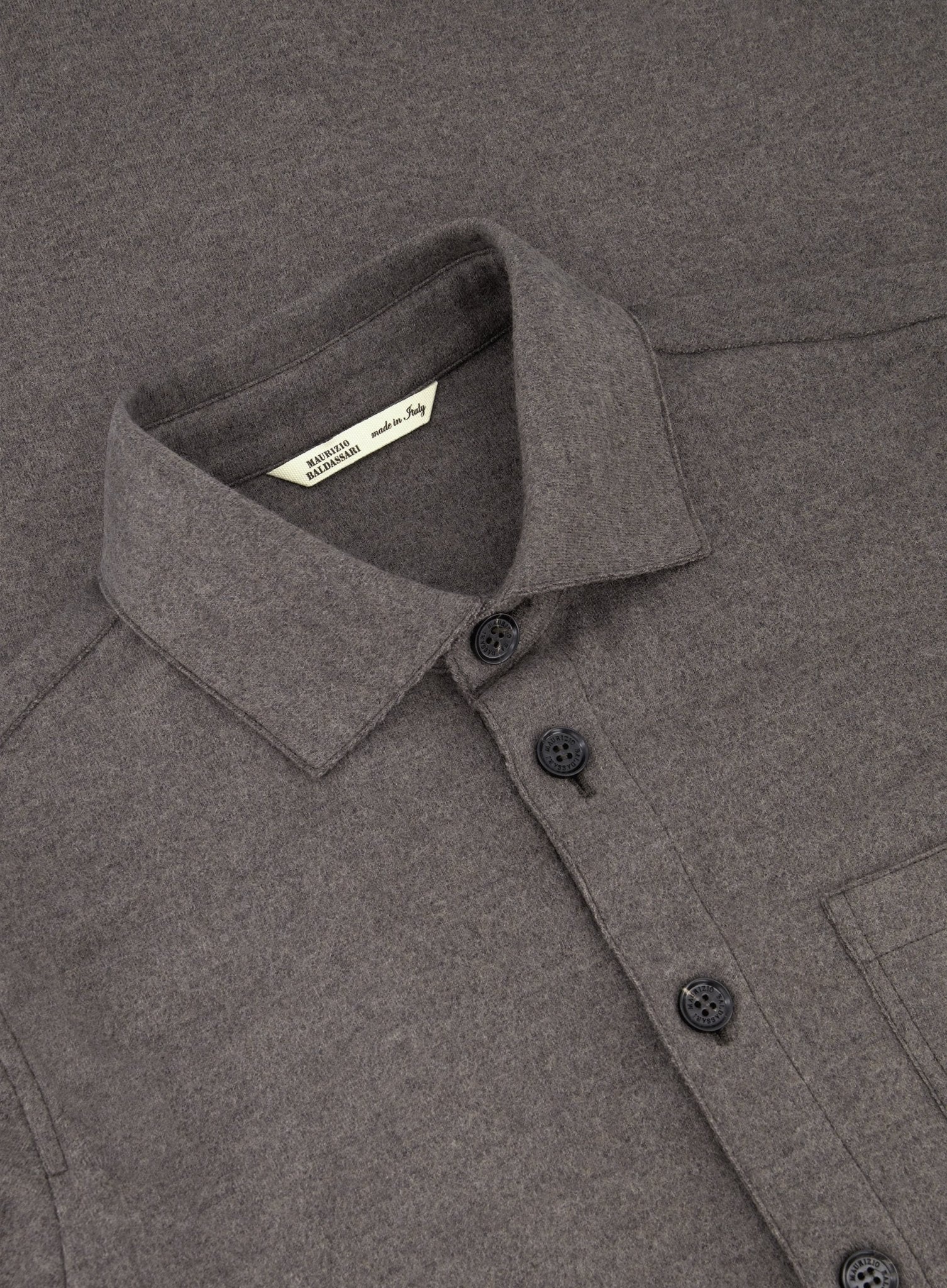 Overshirt van wol | TAUPE